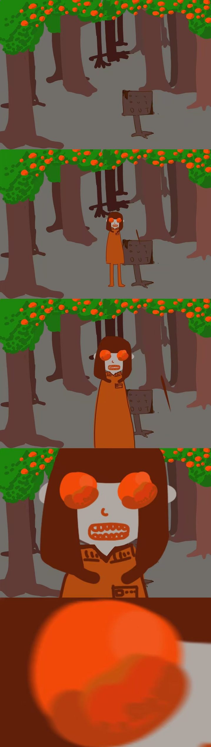 Vertical strip comic