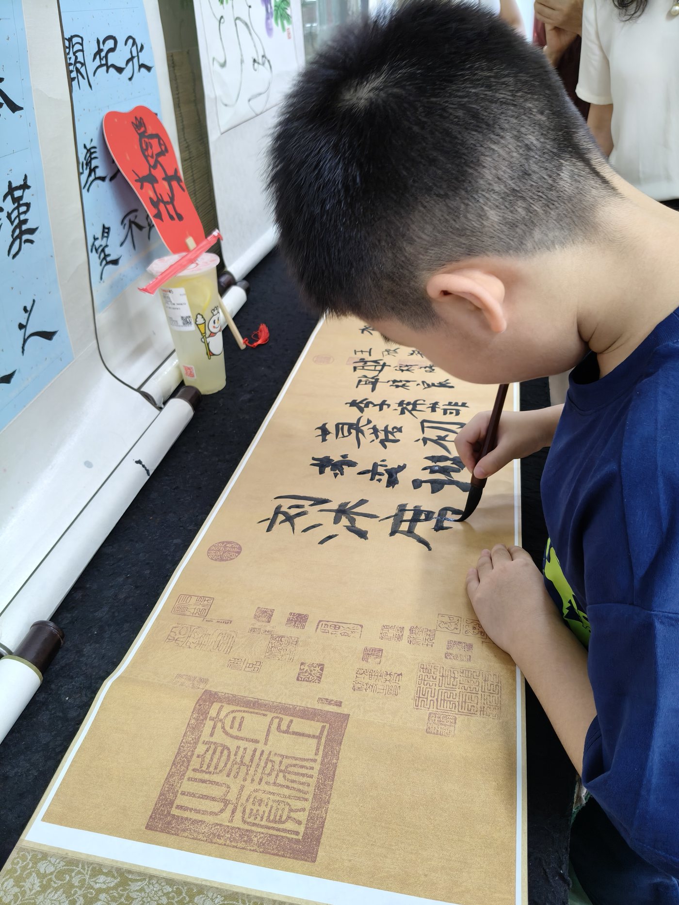 On site · writing together